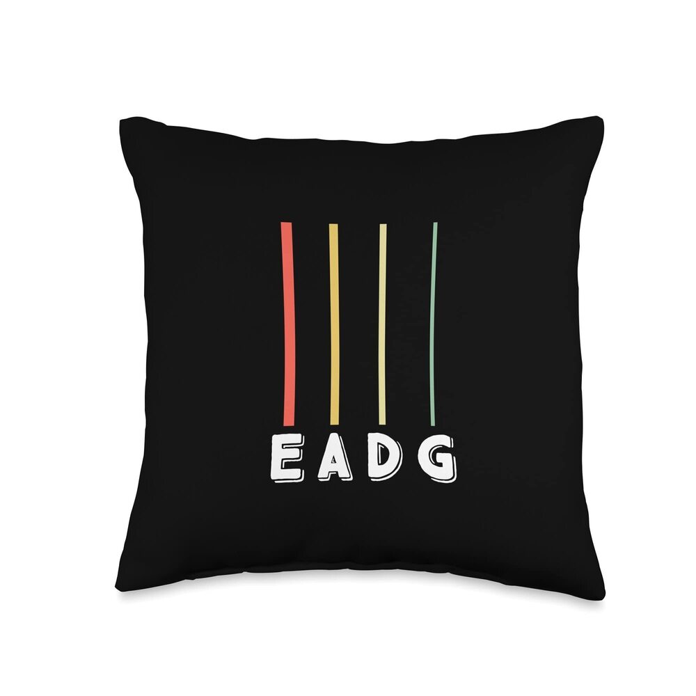 2359 Cute Musician Design for Upright Bassist Throw Pillow 16x16